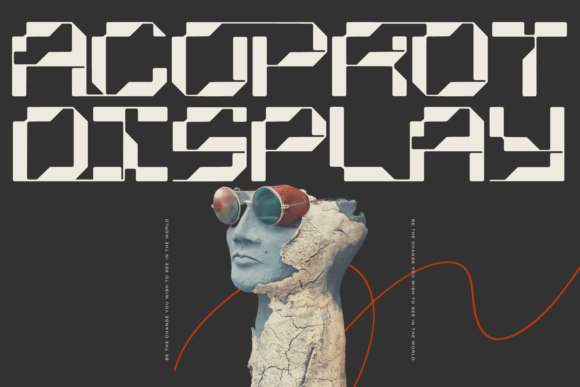 Acoprot Display: The Glitch-Typeface That Grabs Attention