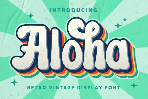Aloha Display Font: A Vintage Accent for Digital Branding