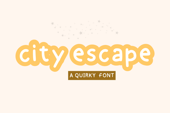 City Escape: A Versatile Display Font for Campaign Visuals