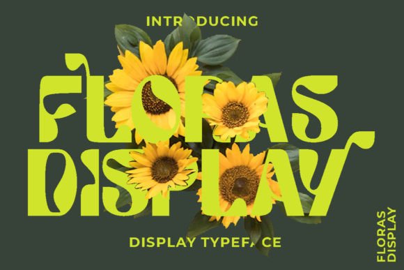 Floras Display: A Groovy Font for Your Crafted Products