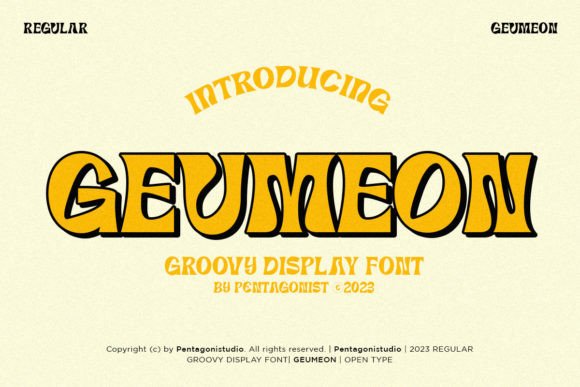 Geumeon Groovy Display: A Retro Font for Modern Editorial Design