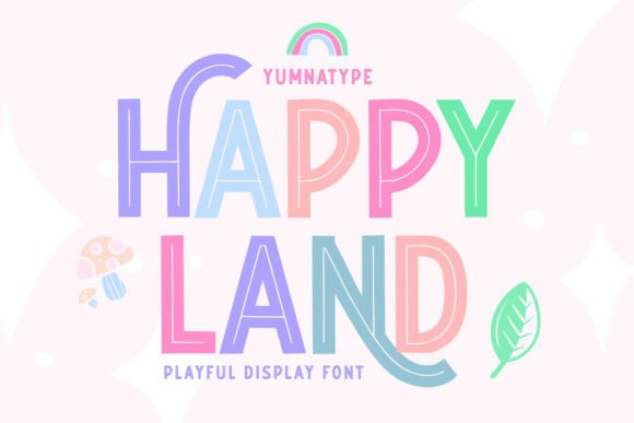 Happy Land as a Calm, Prominent Editorial Font
