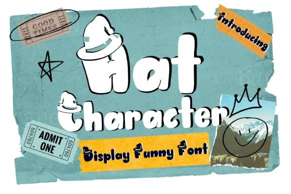 Hat Character: The Joyful Display Font for Your Brand Story