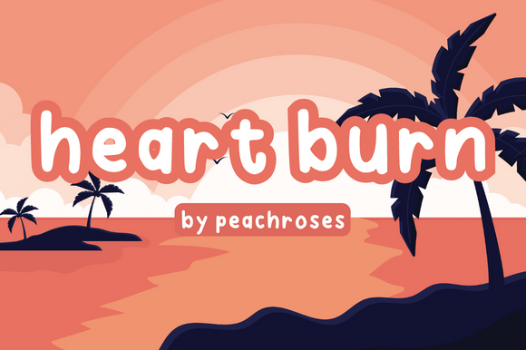 Heart Burn: The Friendly Display Font for Web Design