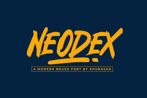 Neodex: A Bold Brush Font for Building Your Business Brand
