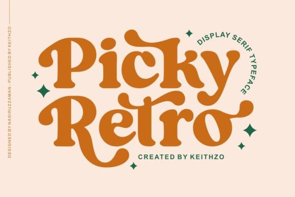 Picky Retro: The Bold Display Serif for Editorial Voice