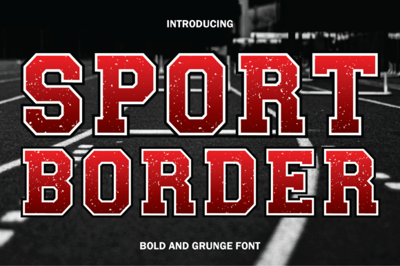 Sport Border Font: A Bold Display Typeface for Web Design