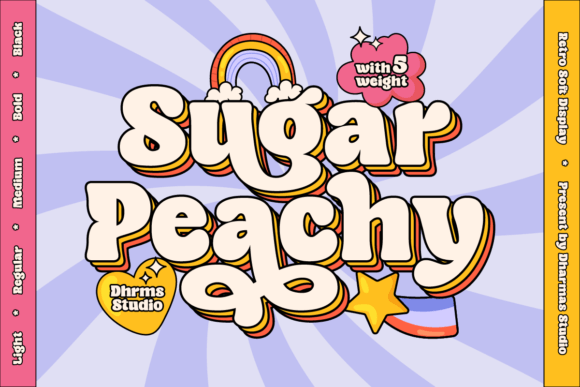 The Sugar Peachy Font: A Maker's Dream for Retro Charm