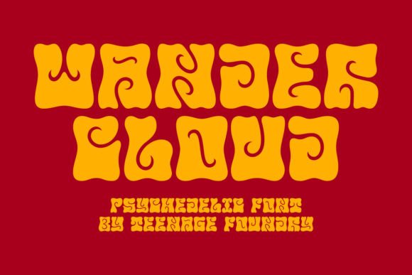Wander Cloud: A Creative Font for Unique Product Designs